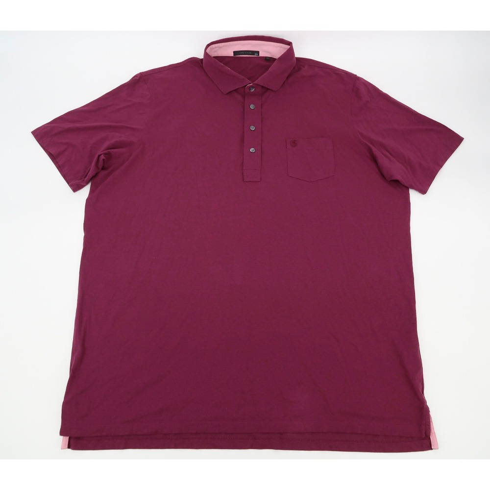 Greyson Mens XXL Purple Plumb Solid Golf Performance Polo Shirt Size 2XL